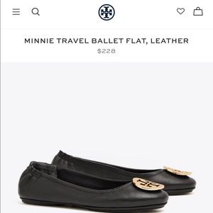 Tory Burch Mini Travel Ballet Flats Leather